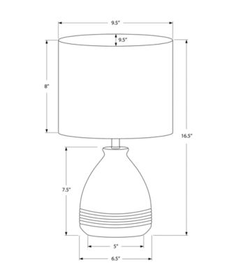Lighting 17" Ceramic Table Lamp