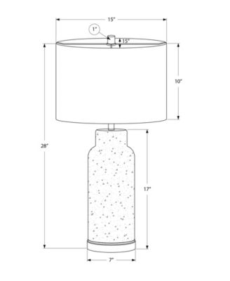 Lighting 28" Glass Table Lamp