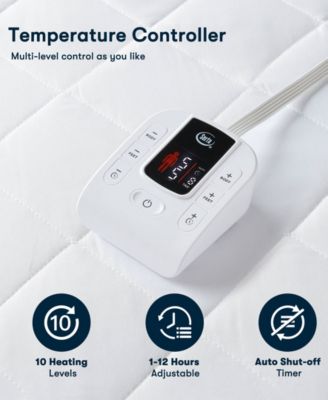 Microfiber Zoned Heated Mattress Pad, Full