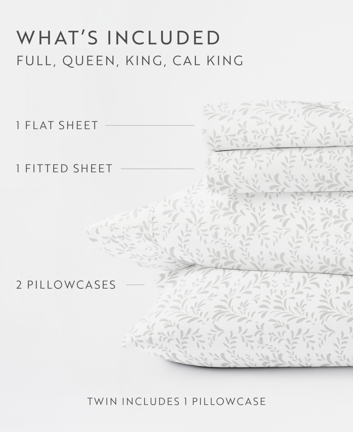 ienjoy Home The Farmhouse Chic Premium Ultra Soft Pattern -Pc. Sheet Set