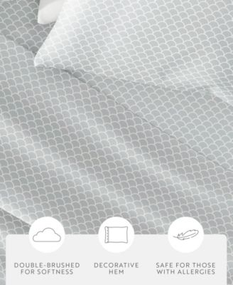 The Farmhouse Chic Premium Ultra Soft Pattern 4-Pc. Sheet Set, California King