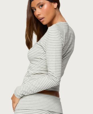 Women's Kaeli Stripey Long Sleeve T Shirt