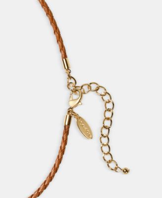 Mixed Stone & Imitation Pearl Pendant Necklace, 28-4/5" + 3" extender