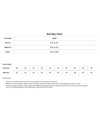 Men's Skinny Fit 3-Piece Suit