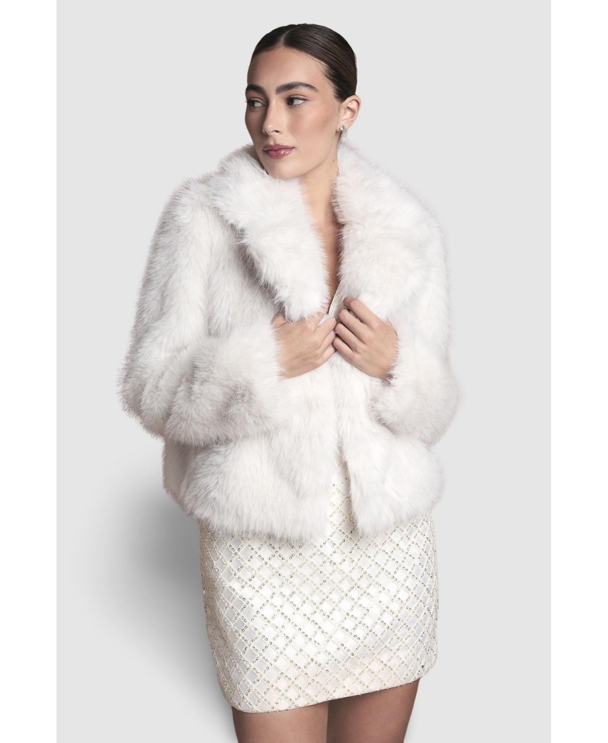 Coast Women's Occasion Short Faux Fur Coat