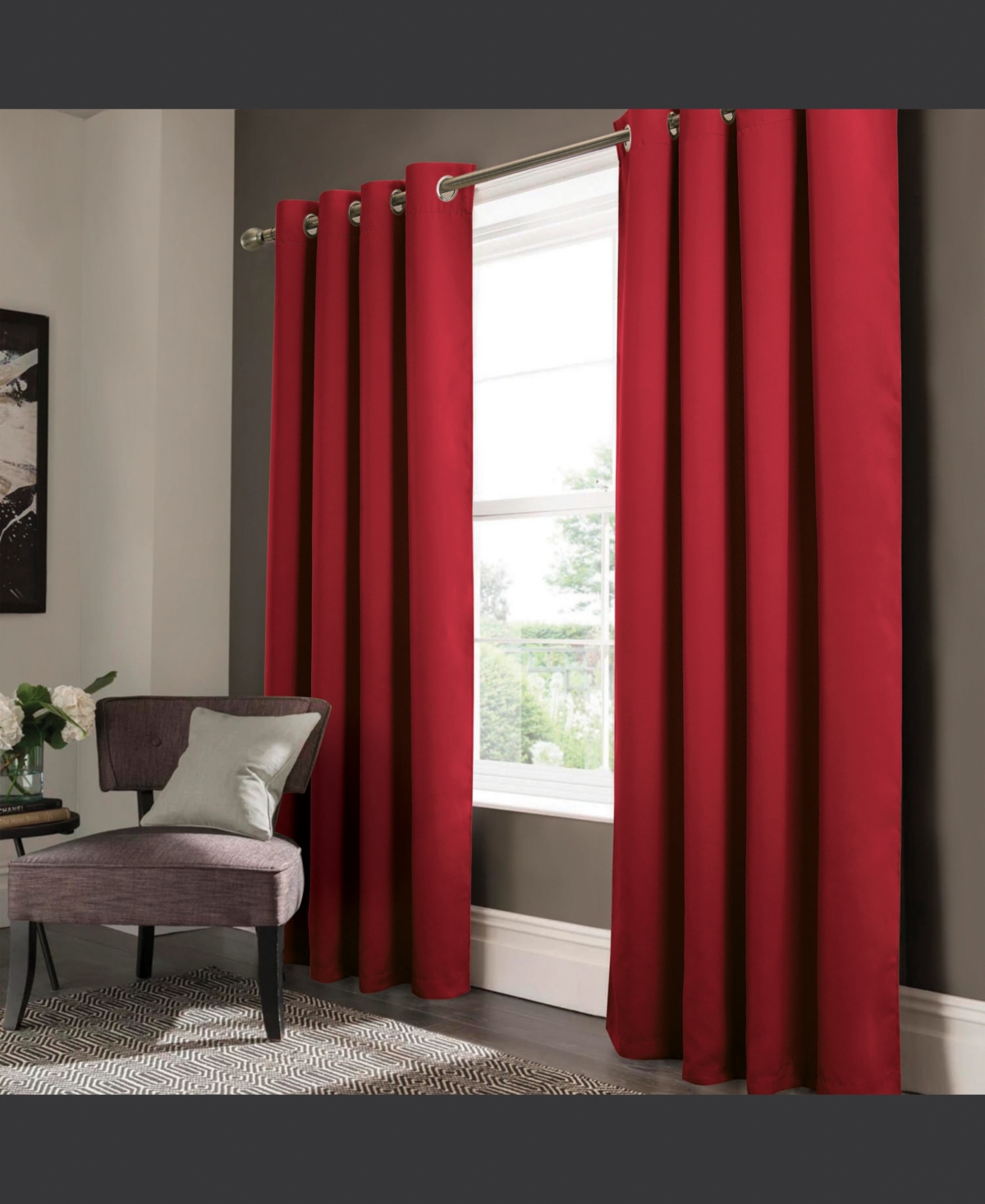 Rt Designers Collection Anchorage Blackout Grommet Curtain Panel 54" x 84