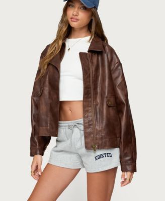 Women's Ardella Oversized Faux Leather Jacket