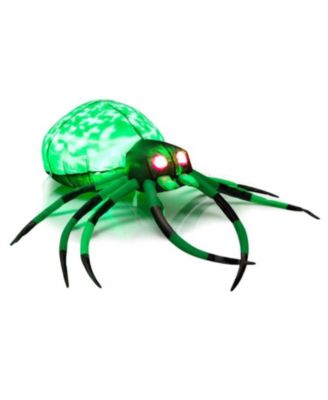 5 ft Long Halloween Inflatable Creepy Spider with Cobweb and LEDs