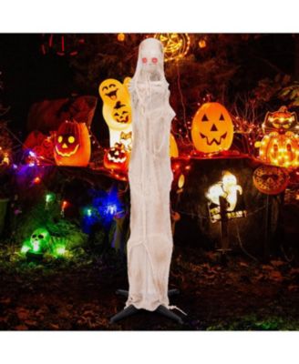 6ft Halloween Animated Standing Mummy with LED Red Glowing Eyes