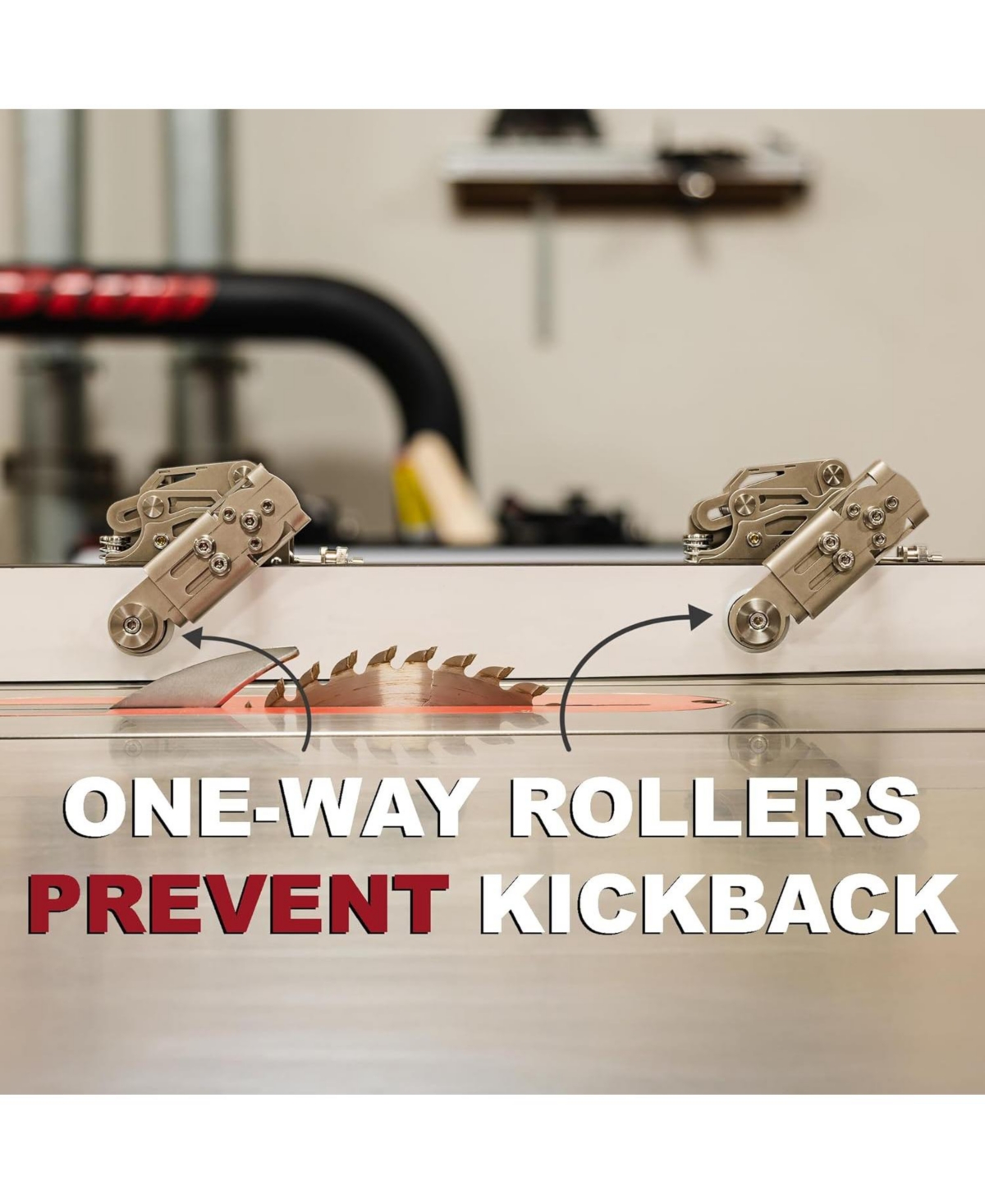 Jessem 04320 Clear Cut Sts Stock Guides Stainless Steel Roller Stock Guides for Table Saws