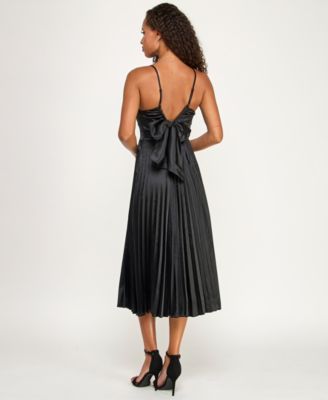 Juniors' Tie-Back Detail Midi Dress