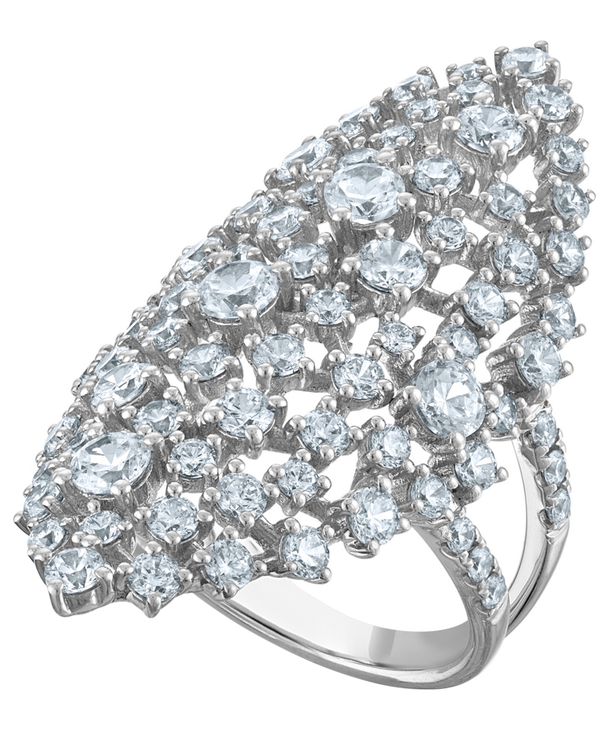Macy's White Diamond Ring (3.50 ct. t.w.) in 14k White Gold