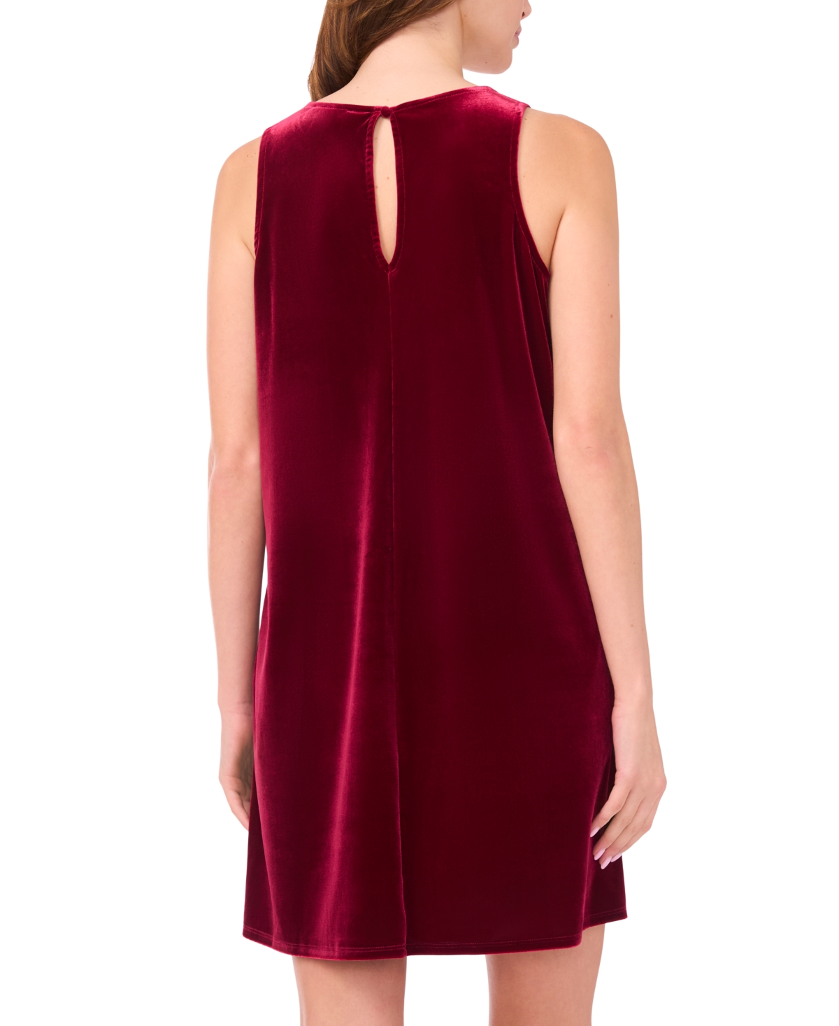 Msk Women's Crewneck Keyhole Back Dress