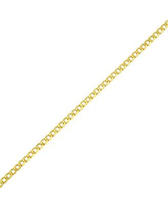 Beveled Curb Link Bracelet in 18k Yellow Gold
