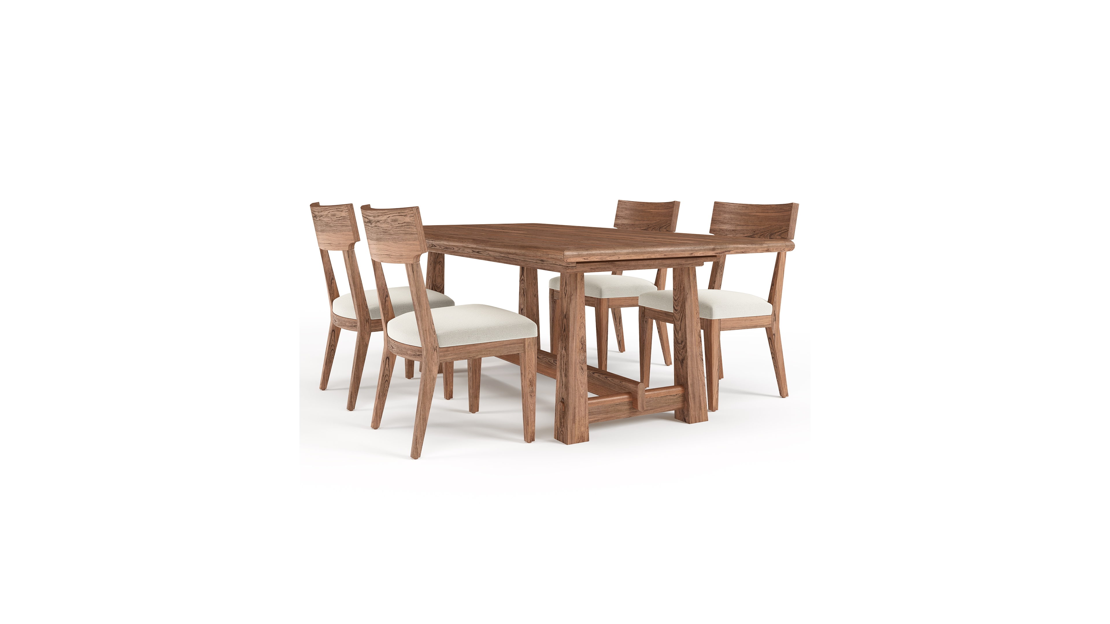 Universal Furniture Sienna 5 Pc. Dining Set (Rect Table & 4 Wood Side Chairs)
