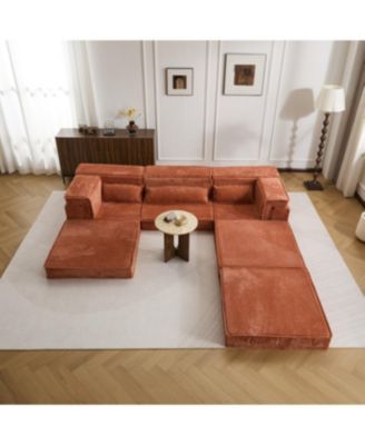  Sofa, Convertible Floor Sofa Bed, Modular Sectional, 3 Seater