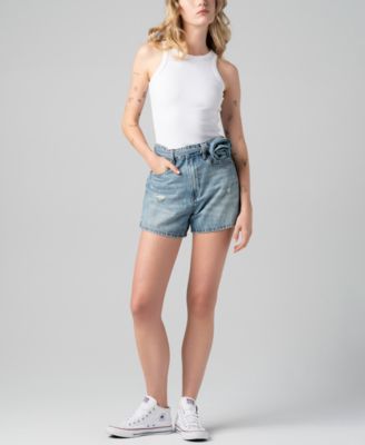 Women's Zipper Fly Denim Shorts