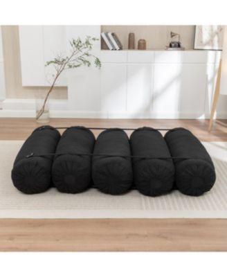 Streamdale Adjustable Corduroy Floor Sofa with Straps for Versatile Configurations