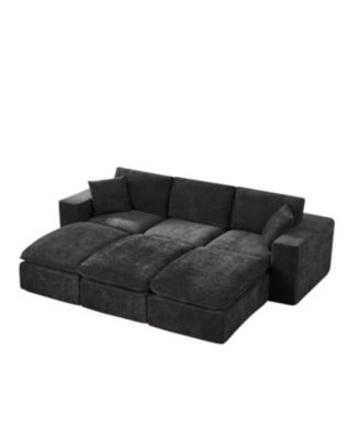 Streamdale Modern Chenille Cloud Sofa - Freely Combinable & Comfortable