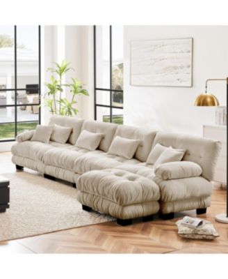 Streamdale Free Combination Modular Sectional Sofa, L-Shaped Couch, 4-Seater Cloud Couch