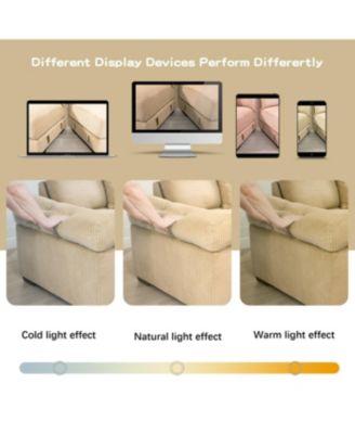 Camel Oversized Cloud Modular U-Shape Sectional Couch with Ottoman