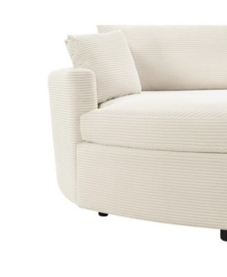 Oversized Double Chaise Lounge Sofa 102.3" Sofa Bed with USB Ports, Beige