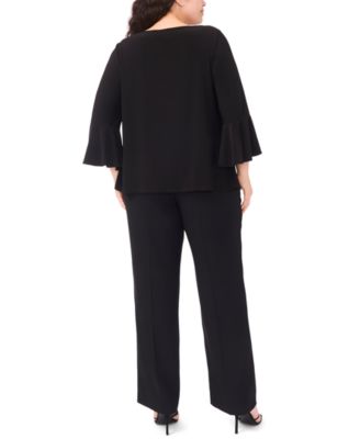 Plus Size Boat Neck Faraj Top