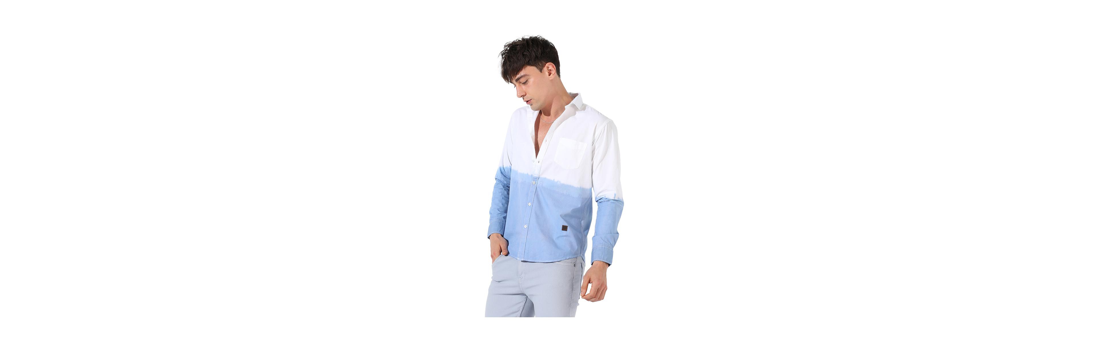 Cahoot Men's Campus Sutra Ombre Contrast Shirt