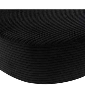 Streamdale Modern Chaise Lounge Sofa Boneless Couch 51.6" Sofa Bed Black