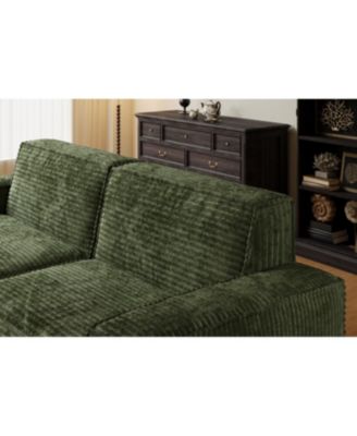 Streamdale Large striped fabric compression sofa, modern style, comfortable home furniture