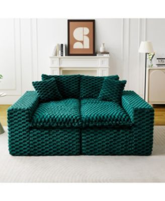 Luxury Green Turtle Velvet Multifunctional Sofa