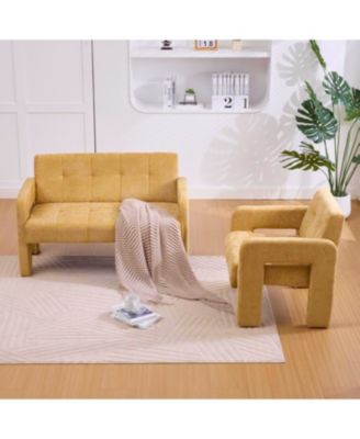 Nordic Modern Double Armchair Sofa for Living Room & Bedroom