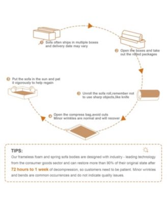 Streamdale White L-Shaped Teddy Fabric Sofa with Chaise - No Assembly Required