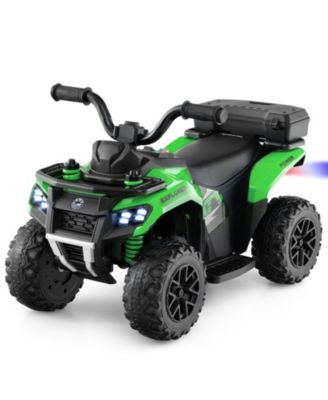 6V Kids Ride-On ATV with Spray Function, Music, and Rear Storage Box