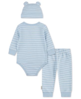 Baby Boys' Bodysuit, Pants, and Cap, 3-Piece Set