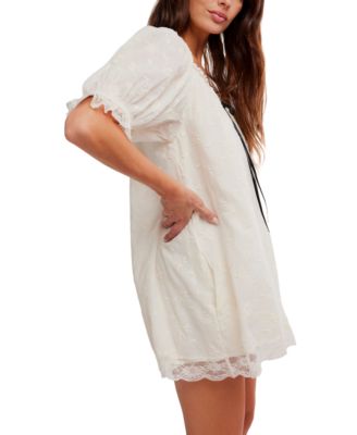Women's Juno Short Puff-Sleeve Mini Dress