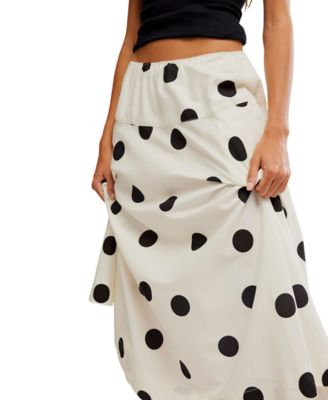 Women's Betty Drop Waist Polka Dot Pattern Skirt