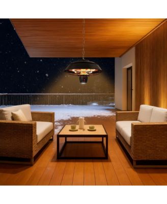 Electric Hanging Patio Heater With Led Light