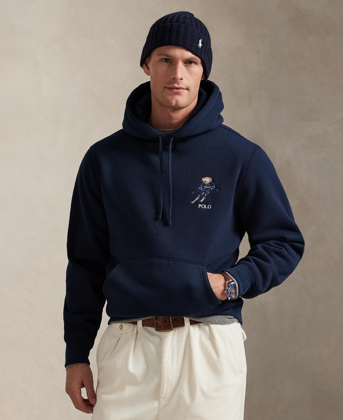 Polo Ralph Lauren Men's Bear Graphic Long-Sleeve Hoodie