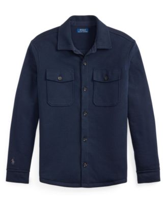 Men's Long-Sleeve Double Knit Tech Hybrid Shirt Jacket