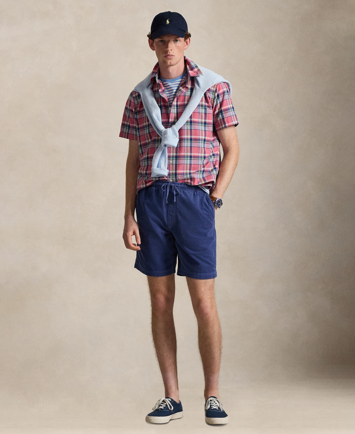 Polo Ralph Lauren Men's Classic-fit Short-sleeve Oxford Shirt In Red