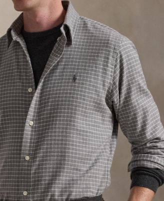 Men's Classic-Fit Long-Sleeve Checked Shirt