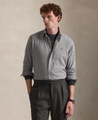 Men's Classic-Fit Long-Sleeve Checked Shirt