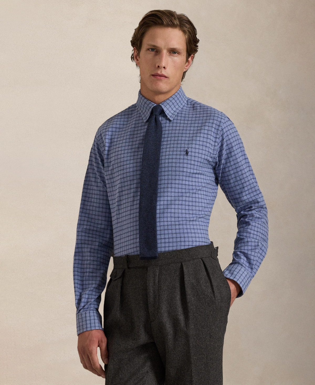 Polo Ralph Lauren Men's Classic-Fit Long-Sleeve Checked Shirt
