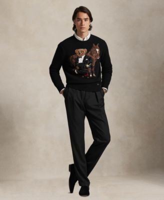 Men's Bear Graphic Crewneck Sweater