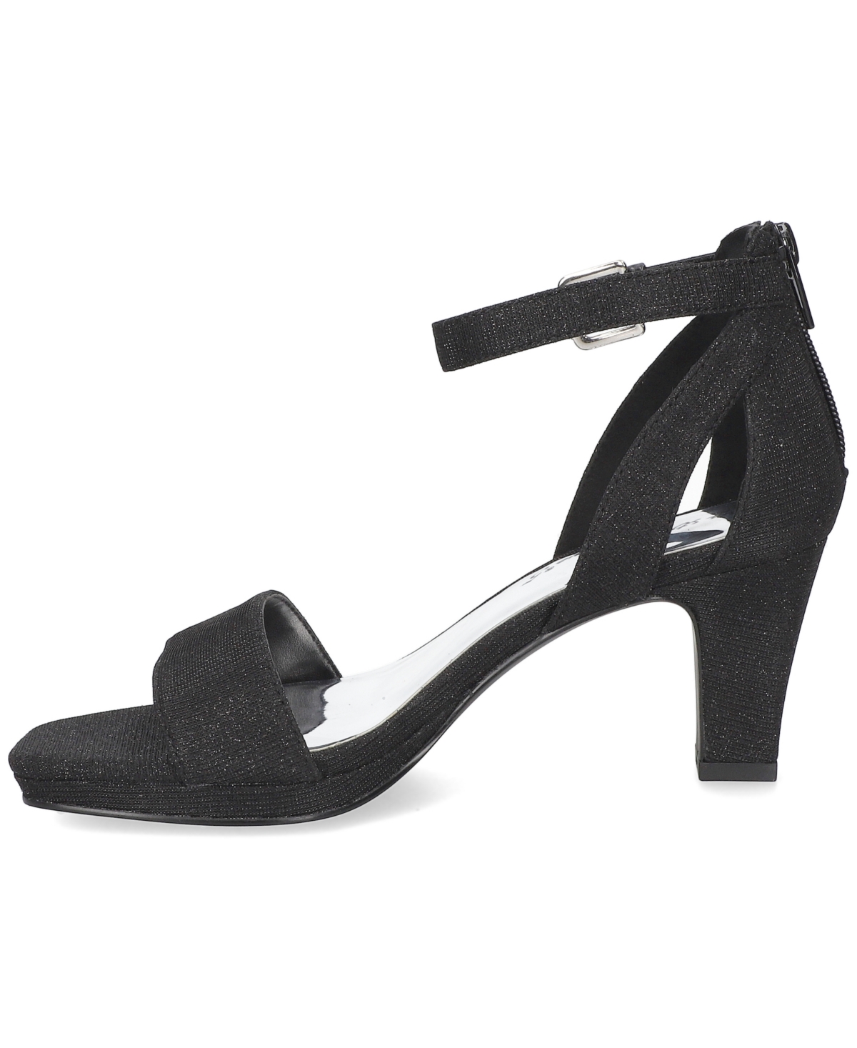 Easy Street Women's Ro Square Toe Heeled Sandals In Black