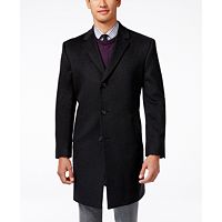 Kenneth Cole Reaction Raburn Wool-Blend Over Coat Slim-Fit