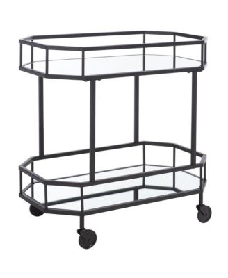Silva 2 Tier Octagon Bar Cart