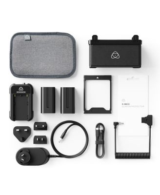 Atomos Ninja V 5" Touchscreen Recording Monitor, 1980x1080, 4K HDMI Input - Bundle with Atomos Power Kit, Microfiber Cloth