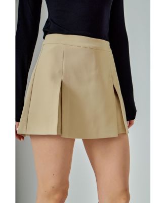 Women's Wide Single Pleat Skort